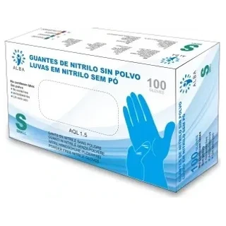 Guantes De Nitrilo Sin Polvo 100 M Azul# - imagen 2